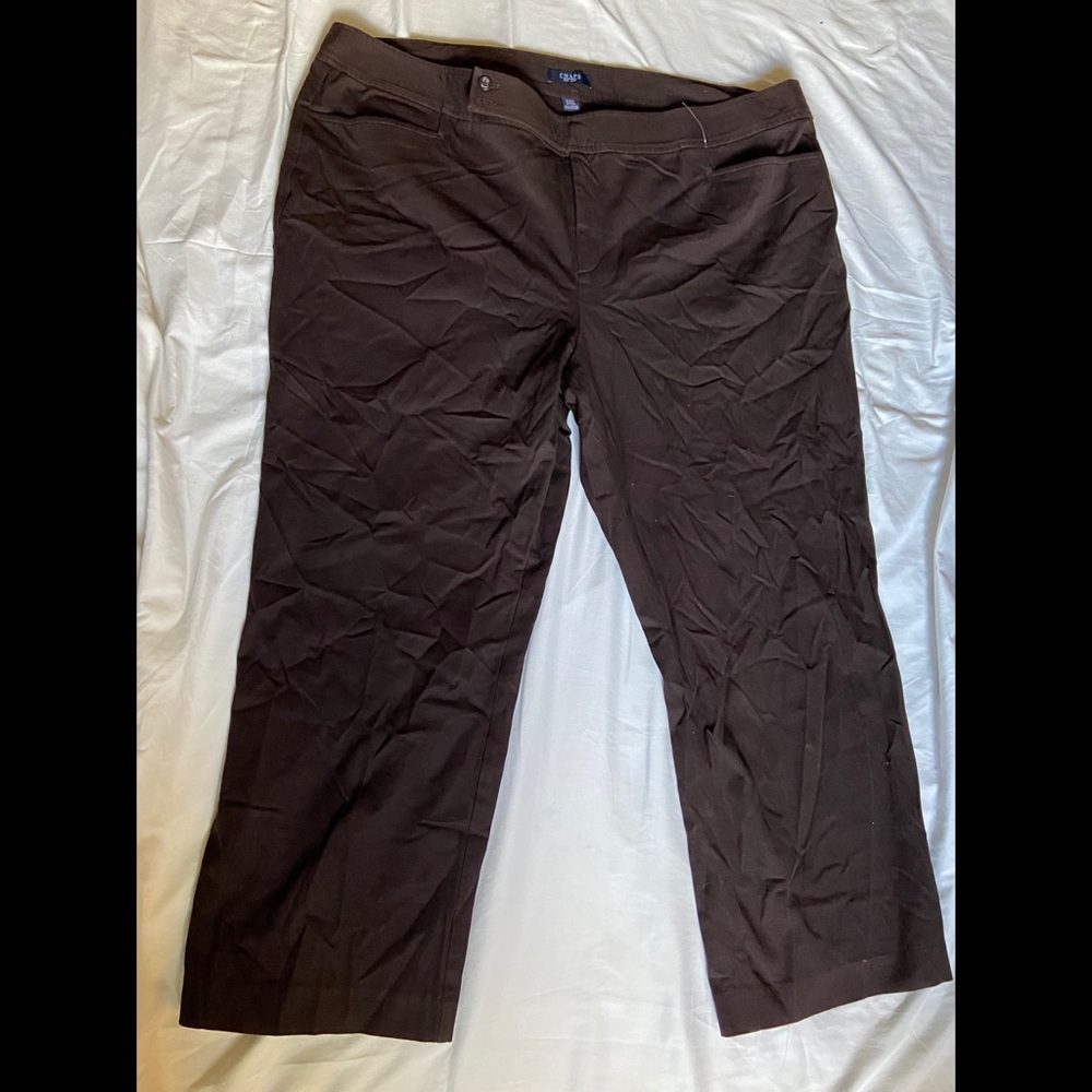 Chaps Women’s Brown Pants - New - Size 22W